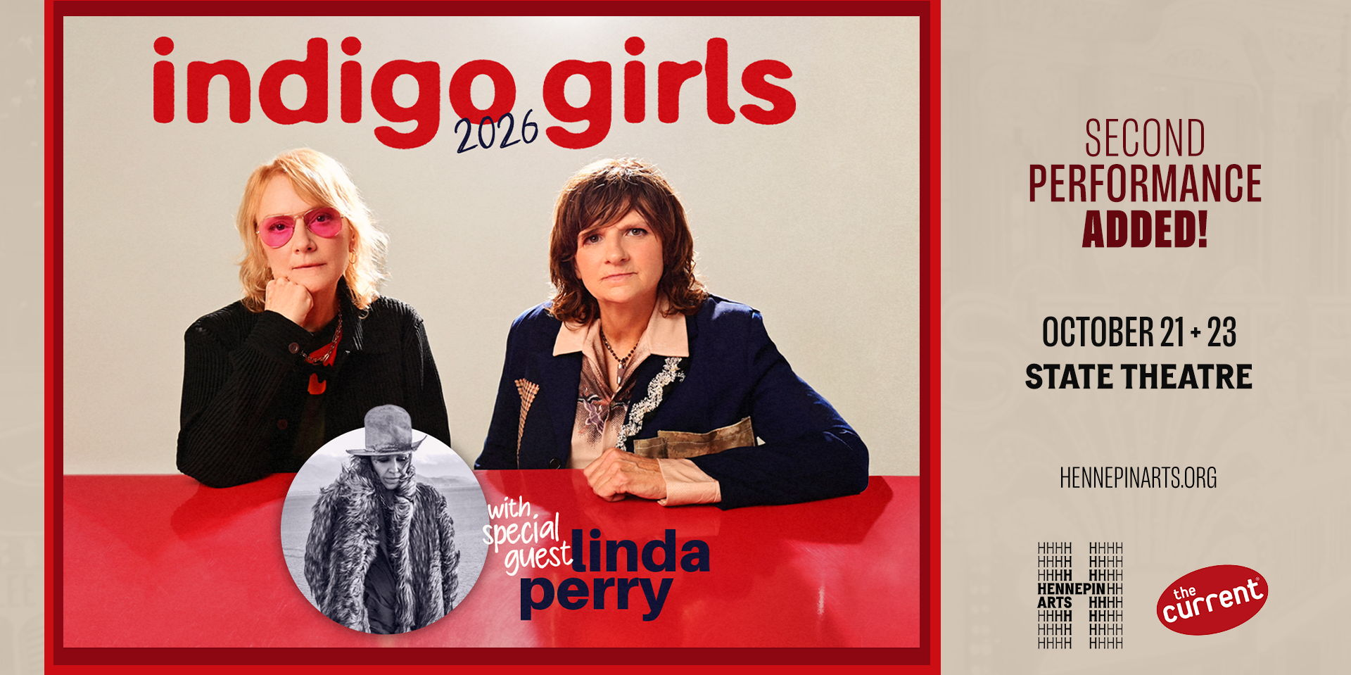 Indigo Girls with special guest Linda Perry