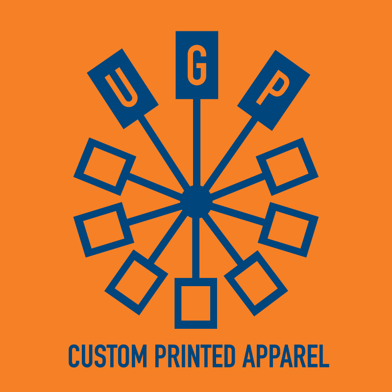 Orange and Blue logo for Underground Printing.