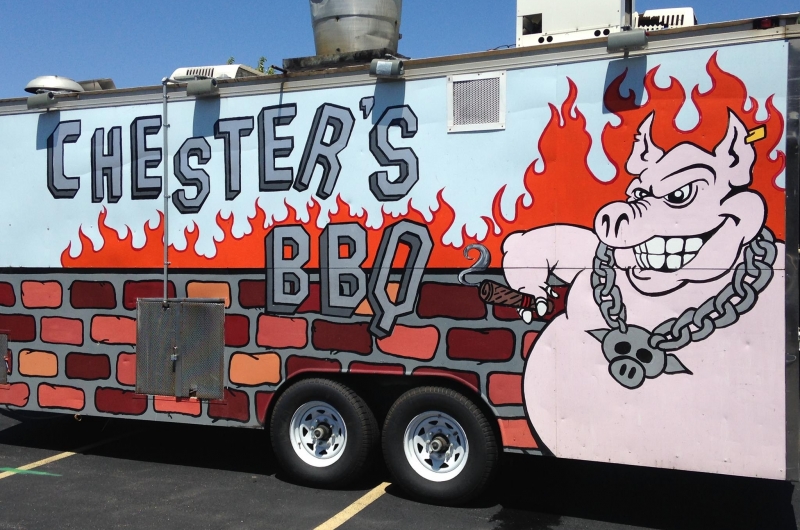 Chester's BBQ food truck.