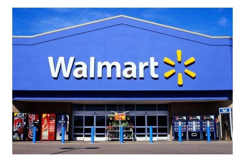 Exterior of Walmart.