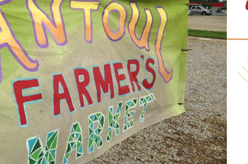 Sign for Rantoul Farmers Market.