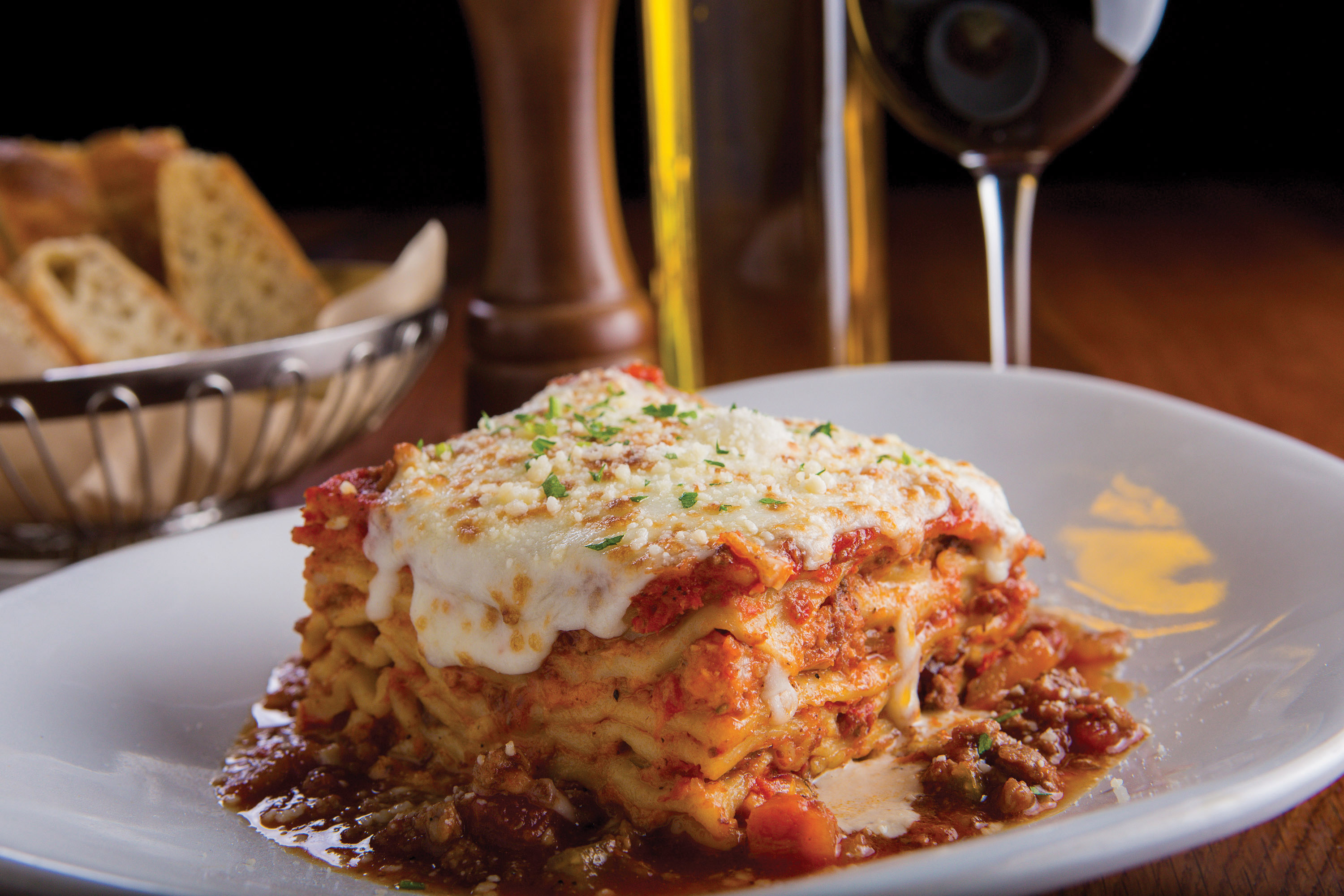 Lasagna from Biaggi's Ristorante Italiano.