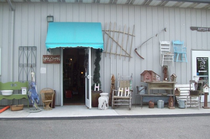 Exterior of Antiques & More At Staley Road showcasing antiques.