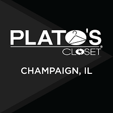 Logo for Plato's Closet in Champaign.