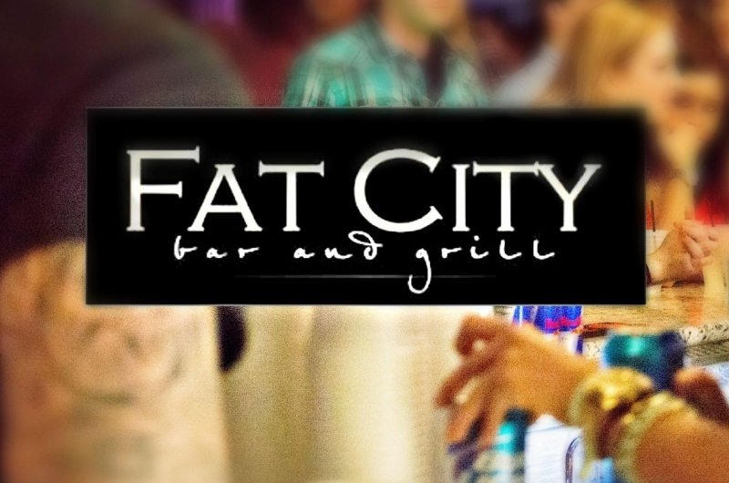 Logo for Fat city Bar & Grill.