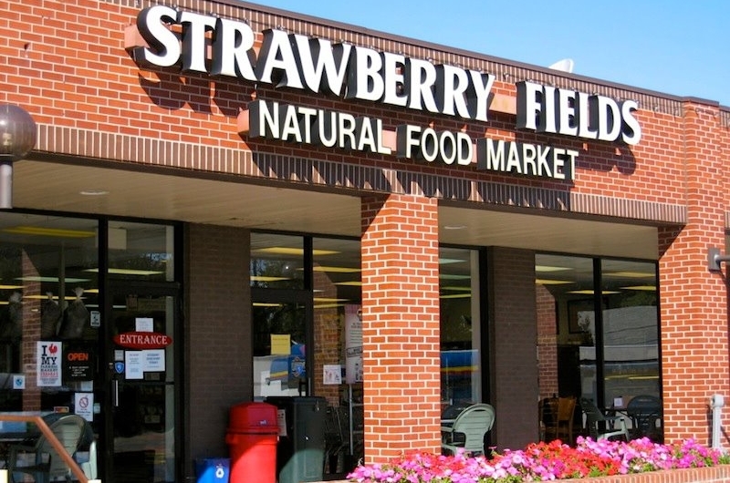 Exterior of Strawberry Fields Cafe