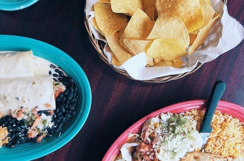 Chips and enchiladas from El Toro