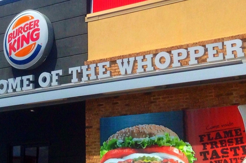 Exterior of Burger King.