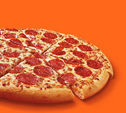 Pepperoni pizza from Little Caesar's.