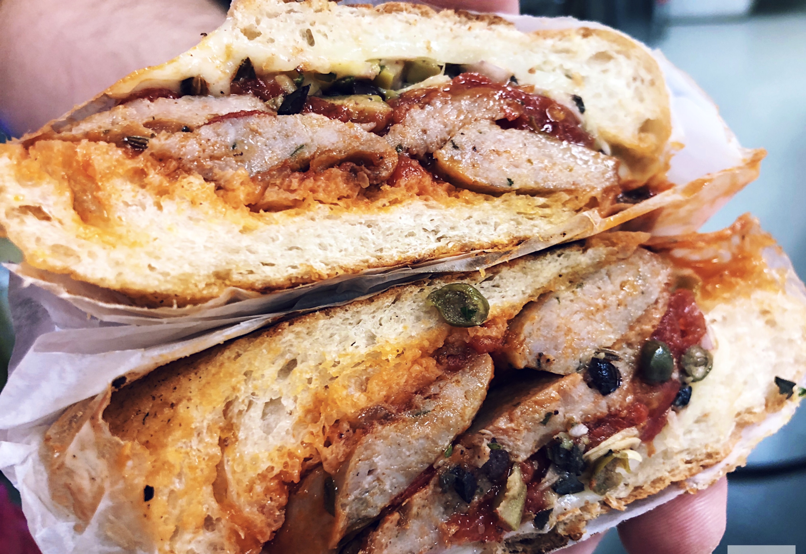 Sandwich from Baldarotta's Porketta & Sicilian Sausage.