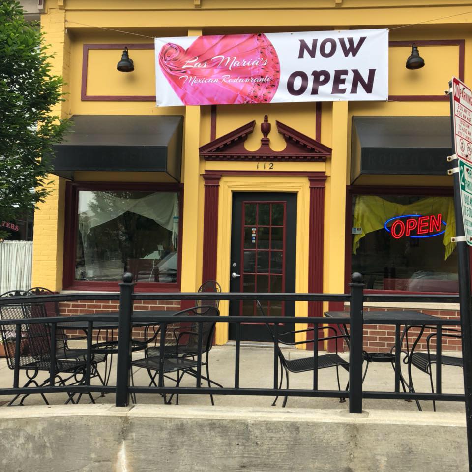 Exterior of Las Maria's Mexican Restaurant.