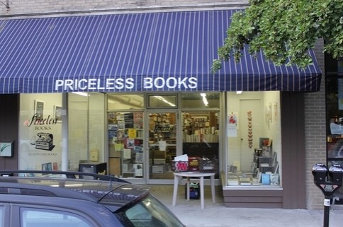 Exterior of Priceless Books in Urbana.