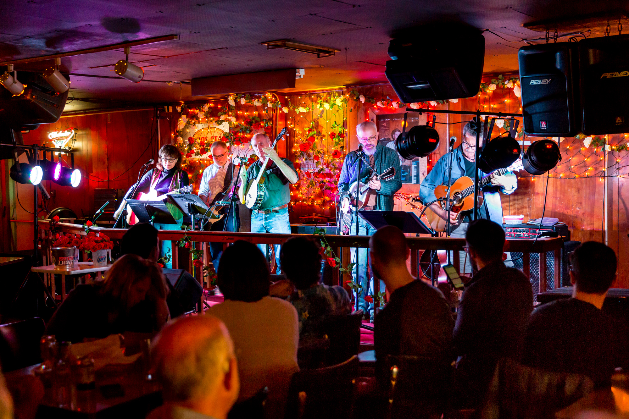 Band performing at Rose Bowl Tavern located in Downtown Urbana