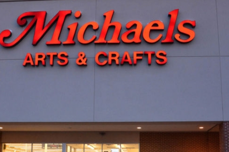 Exterior of Michael\'s Arts & Crafts in Champaign.