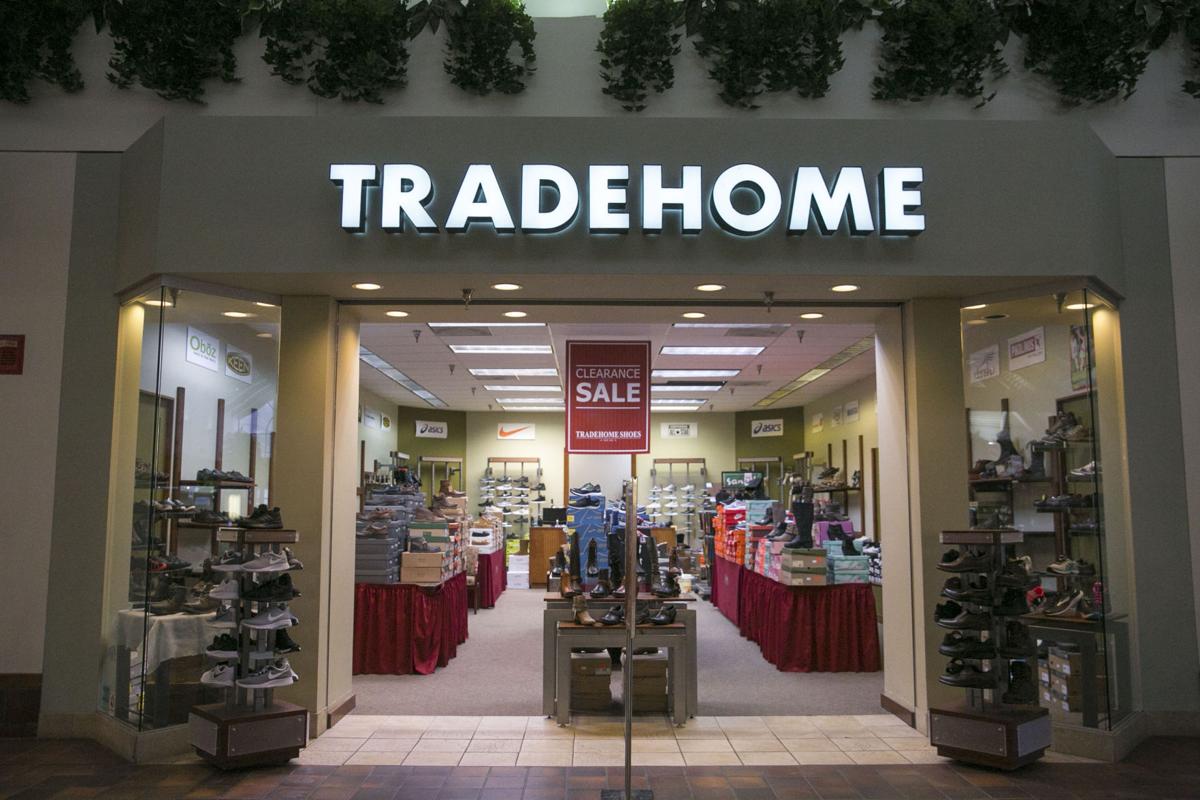 Exterior of Tradehome Shoes located inside Marketplace Mall.