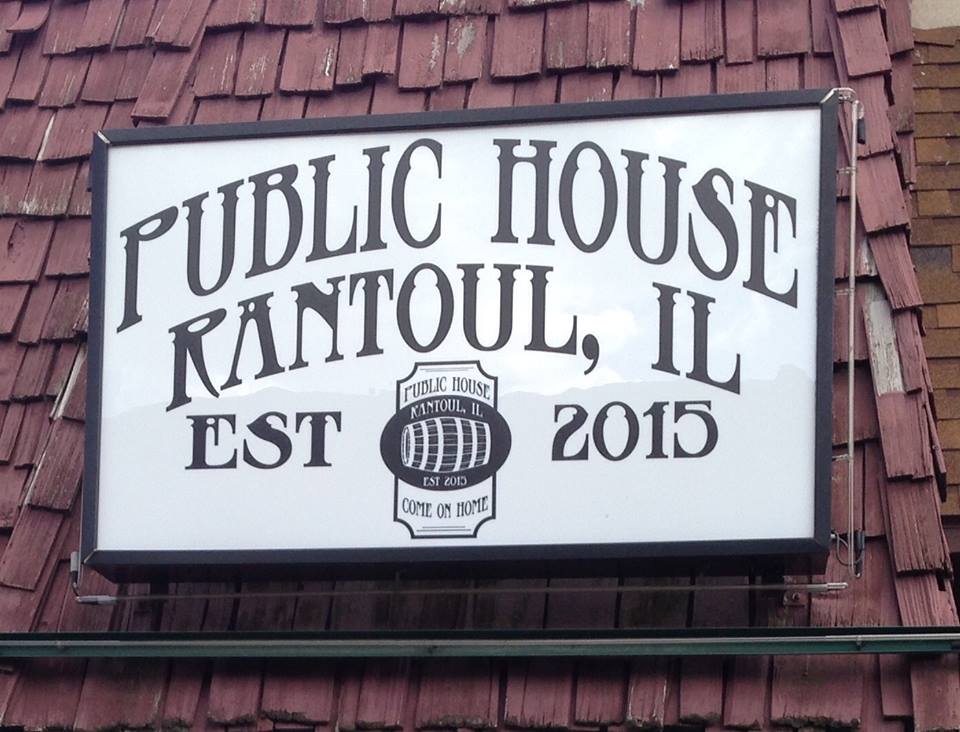 Sign for Rantoul Public House.