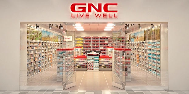 Store view of GNC.
