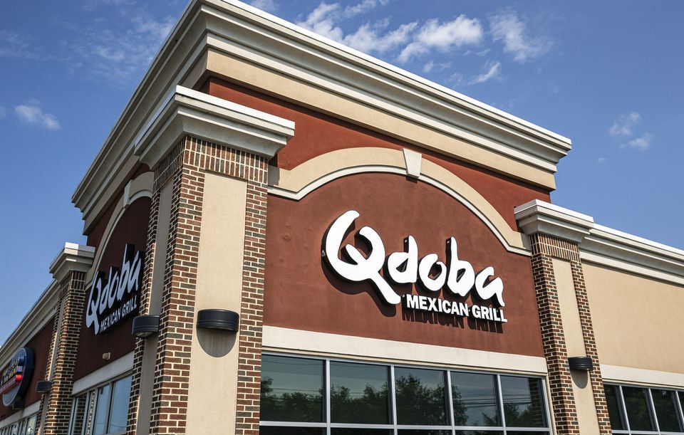 Exterior of QDOBA in Champaign.