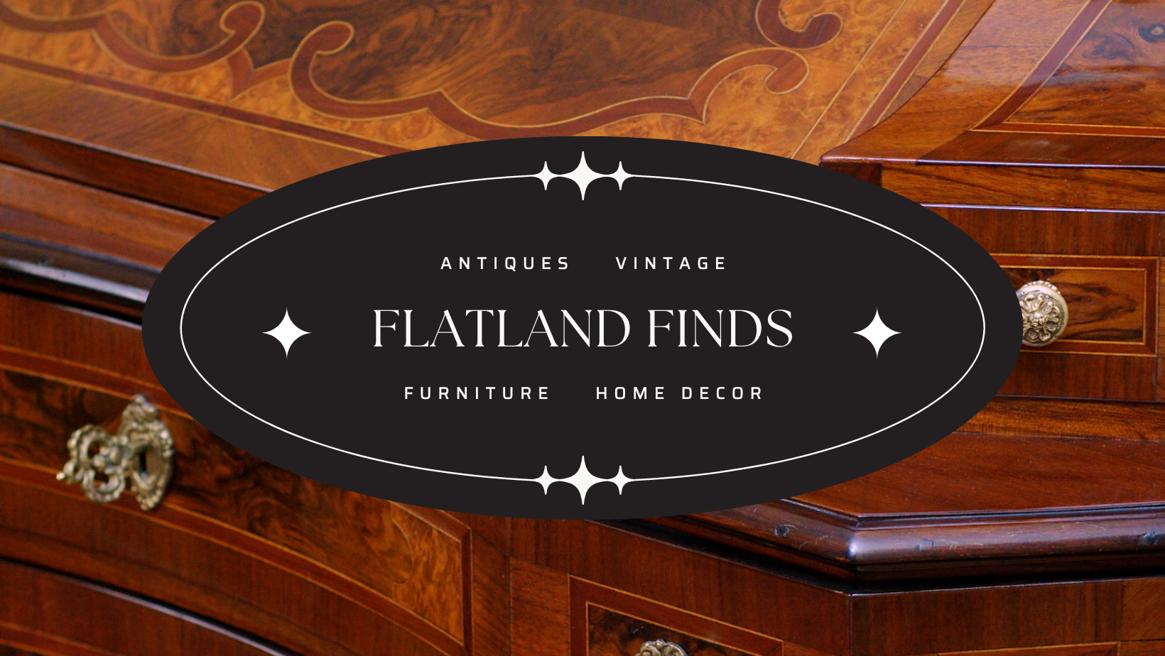 Logo for Flatlands Finds located in Paxton, IL.