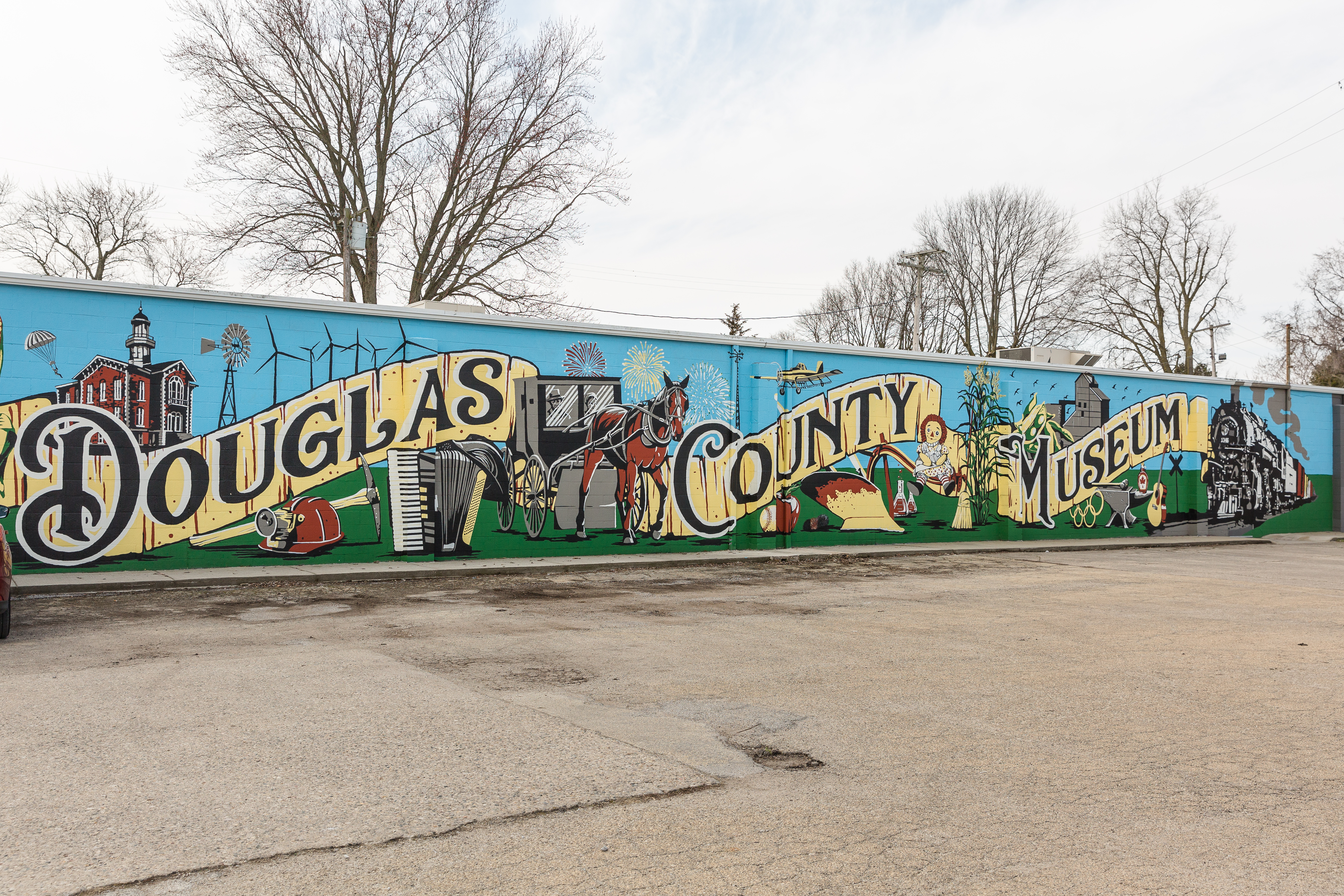 Douglass County Museum mural.