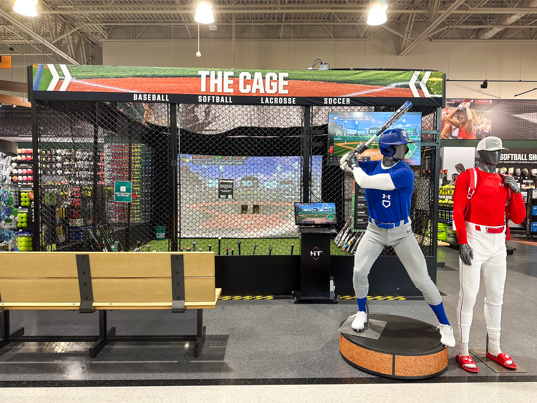 The Cage, a batting cage at Dick's House of Sport.