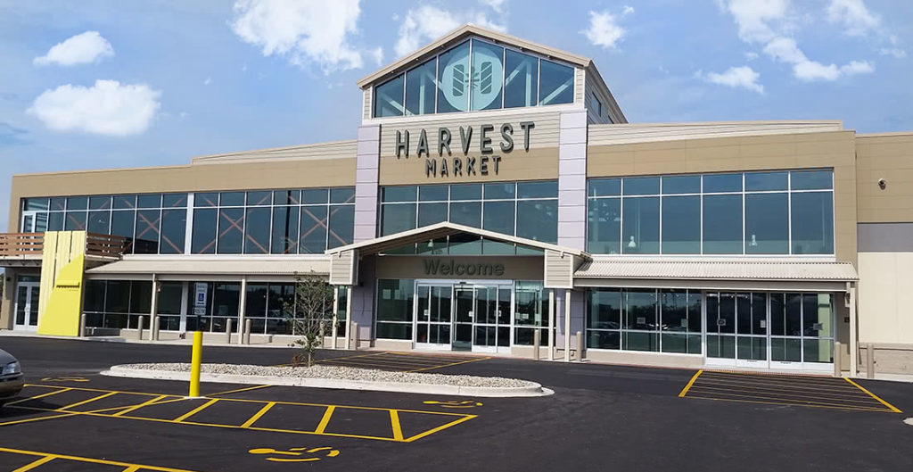 Exterior of Harvest Market.