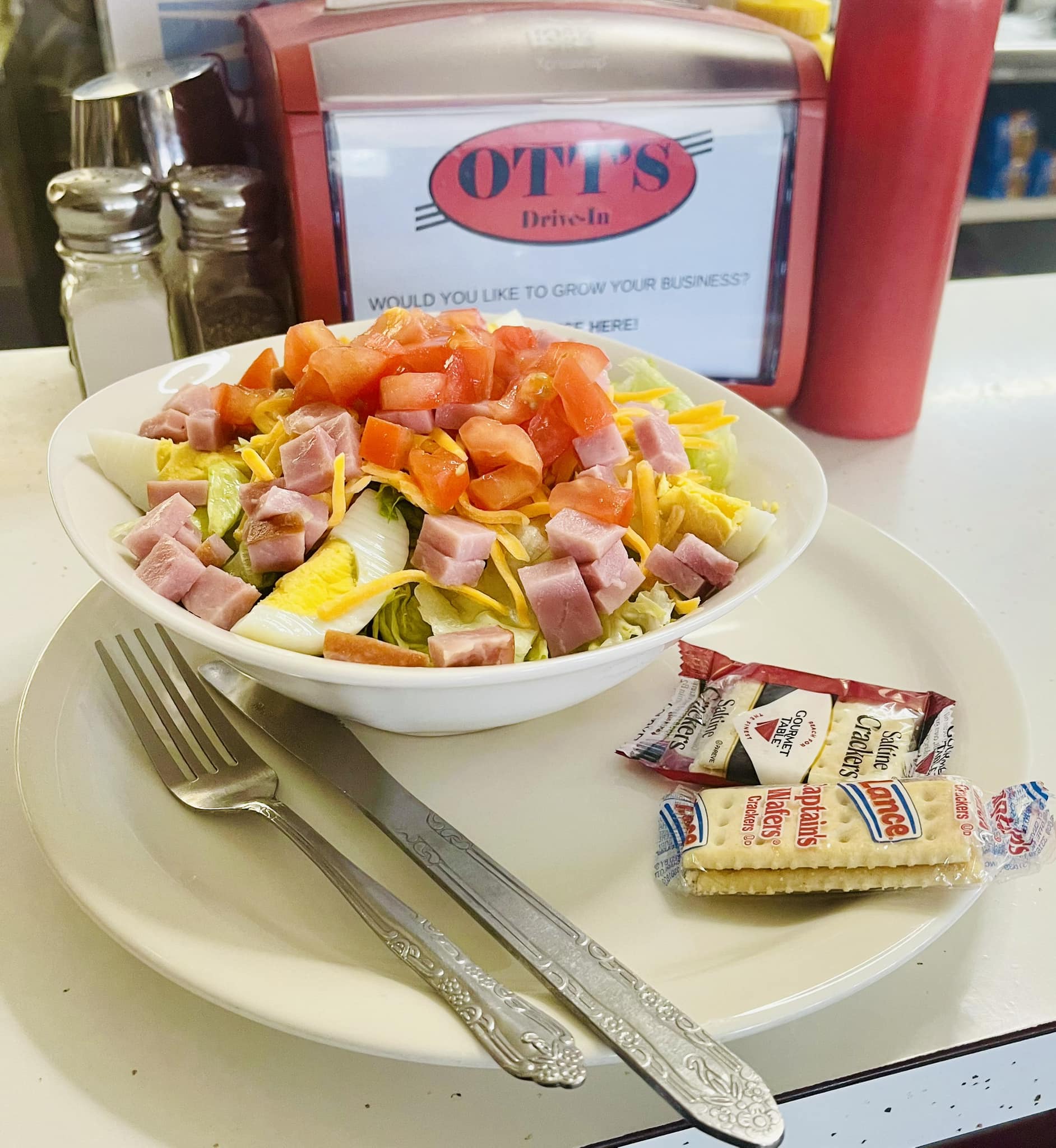 Chef salad from Ott's Drive-In.