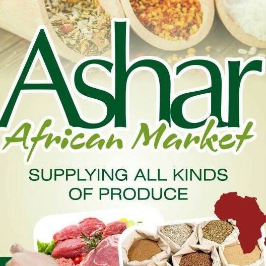 Ashar African Market logo.