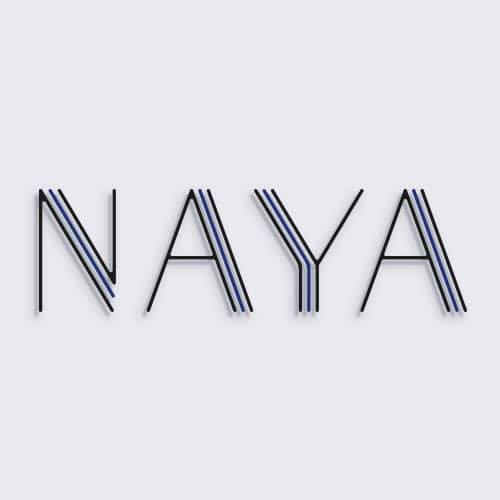 Logo for Naya Indian Cuisine.