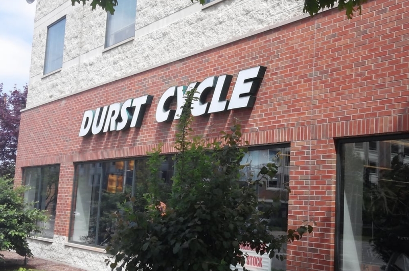Exterior of Durst Cycle & Fitness in Urbana.