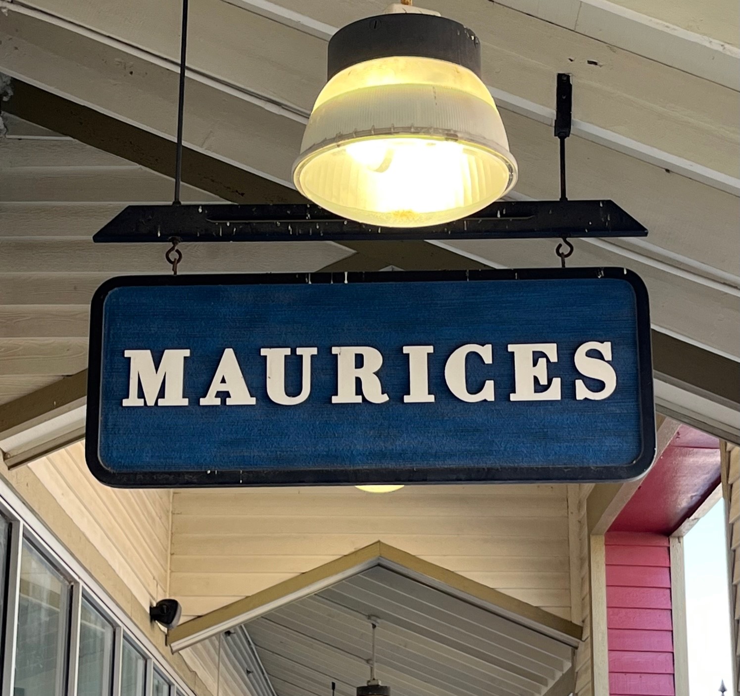 Sign for Maurices outside of the store.