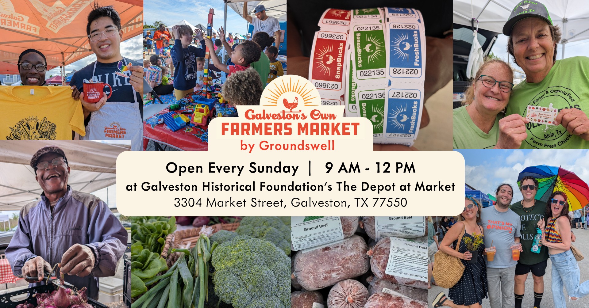Galveston Historical FOundation's The Depot at Market: Galveston's Own Farmers Market by Groundswell