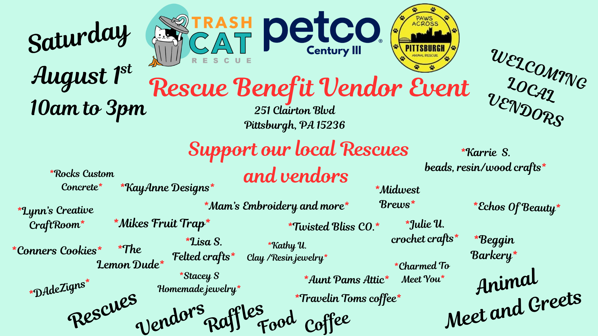 Rescue Benefit Vendor Event