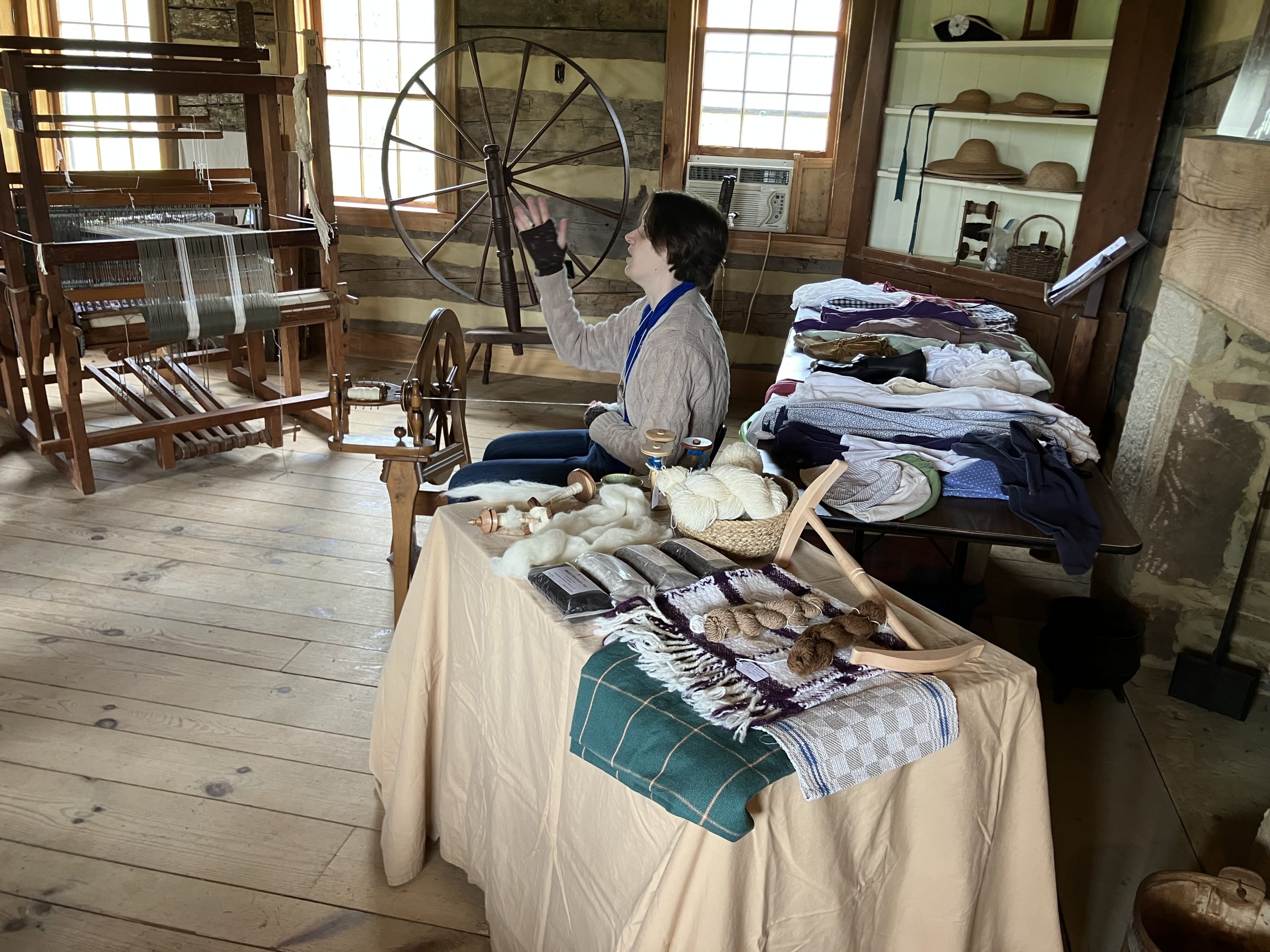 LIVING HISTORY DAY! SPINNING THE DAY AWAY