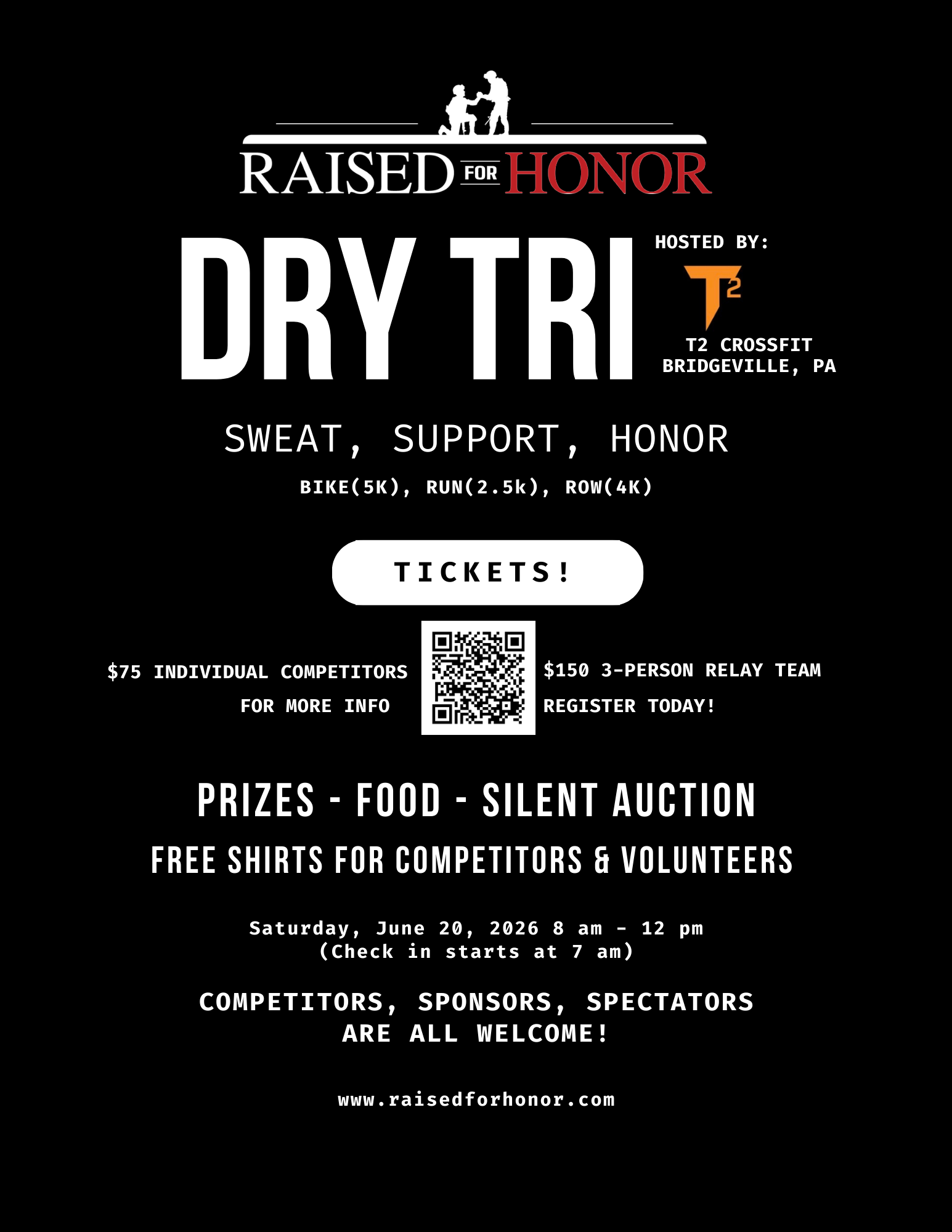 Raised for Honor Dry Triathalon