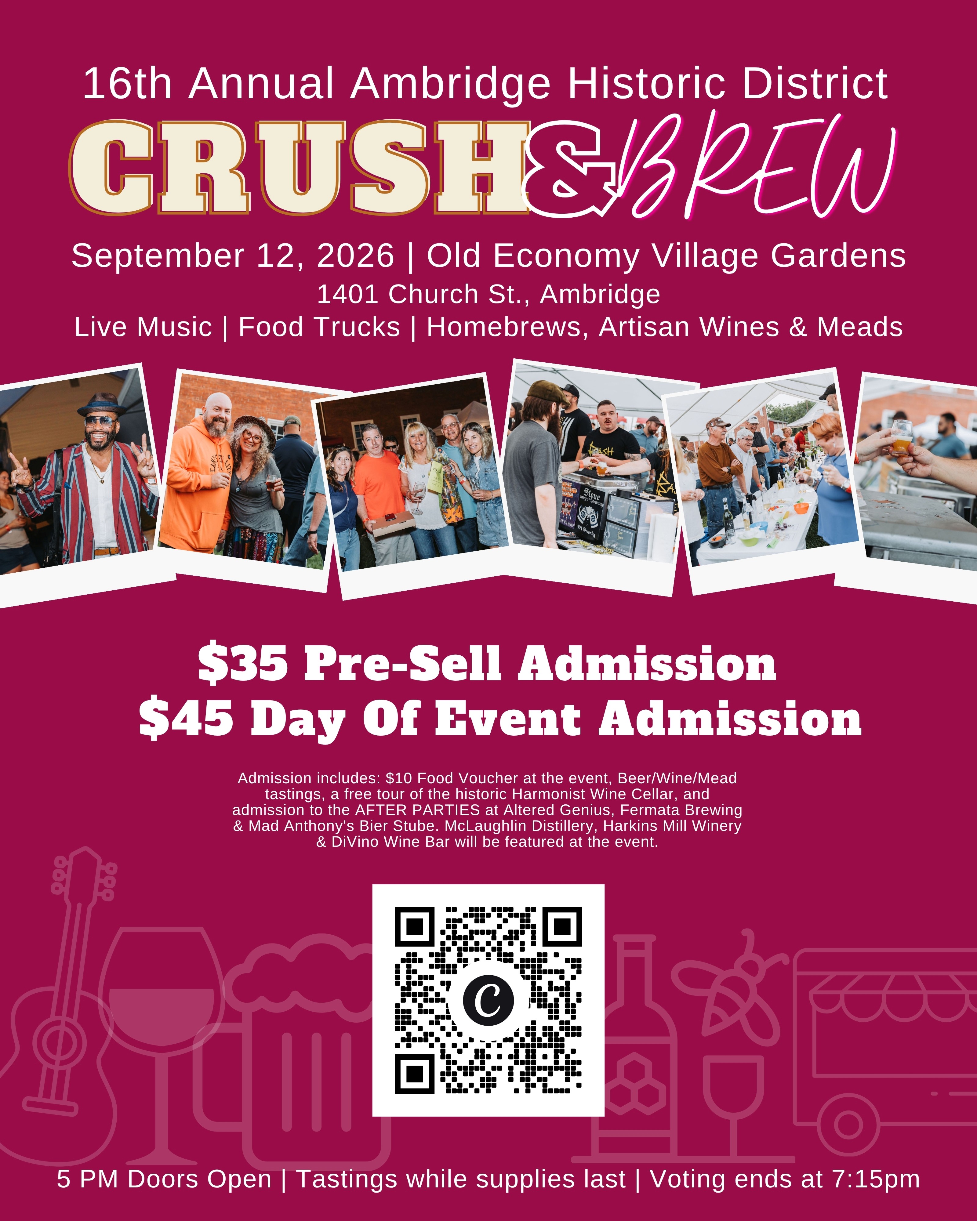 Ambridge Historic District Crush and Brew