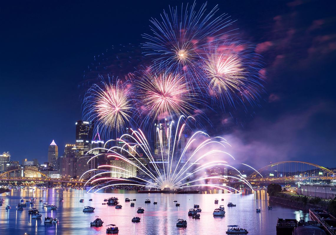 Pirate firework show from the Allegheny river