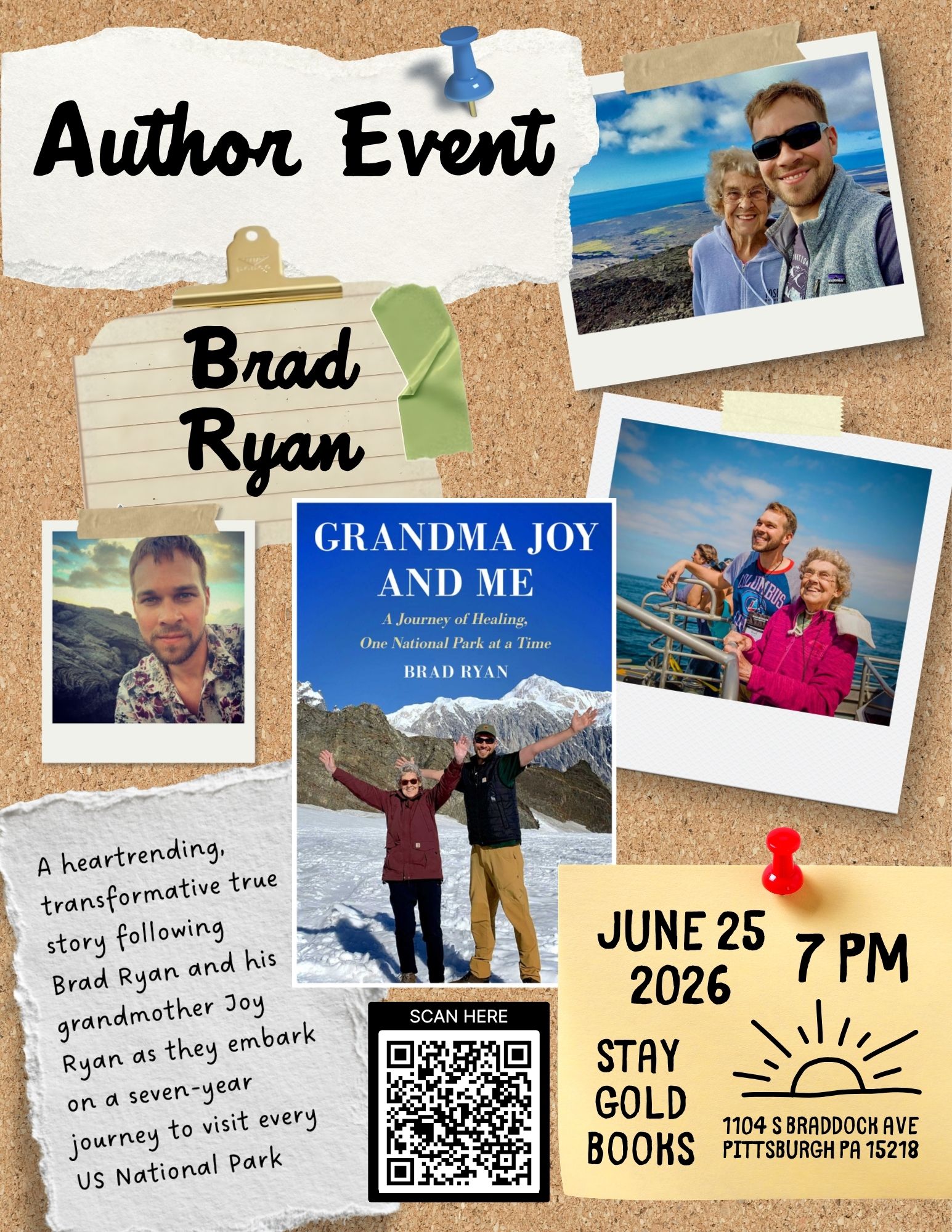 Author Event "Grandma Joy and Me", author Brad Ryan in conversation with Grandma Joy!