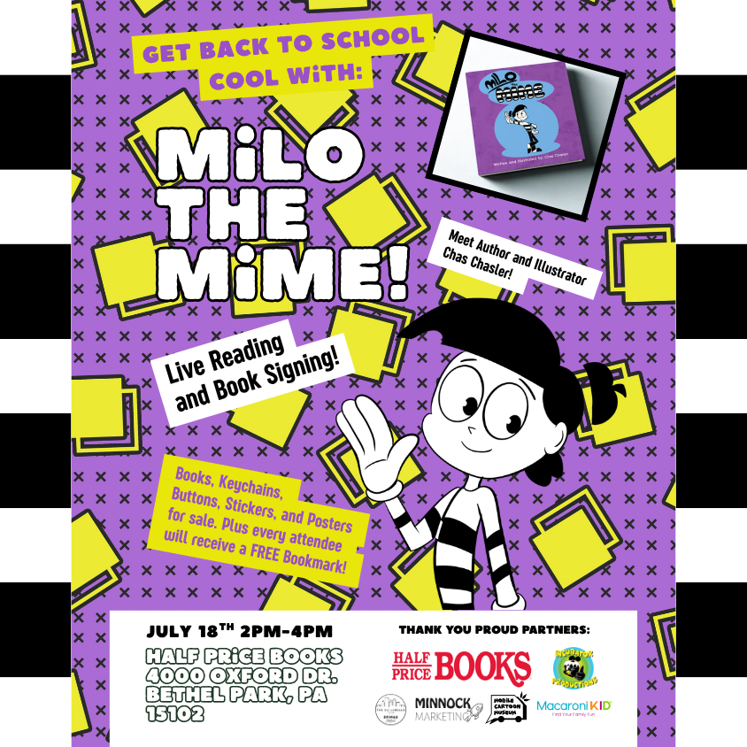 Back to School Cool with Milo the Mime - Book Signing and Read Aloud