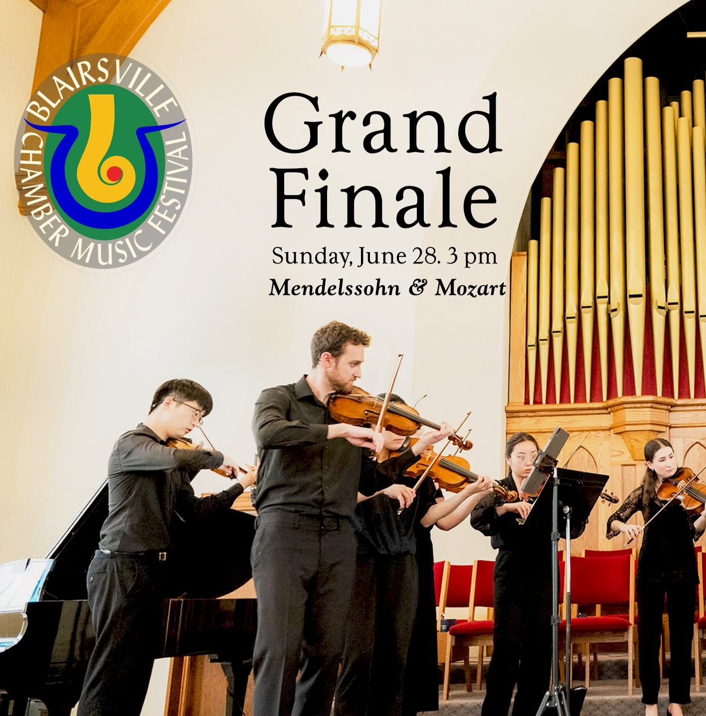 Grand Finale: Mendelssohn & Mozart - Blairsville Chamber Music Festival 2026