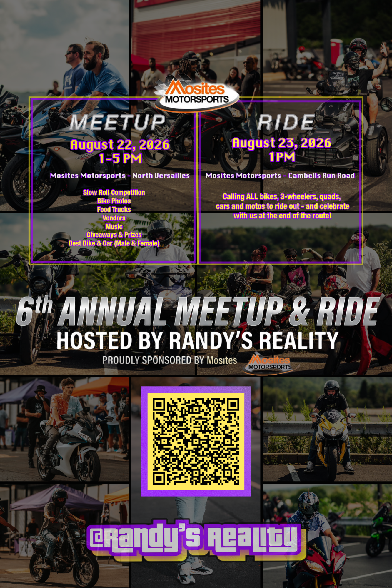 Pittsburgh 6th Annual Meetup & Ride - CALLING ALL MOTORCYCLES & CARS - FREE