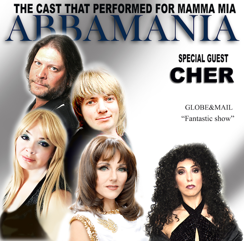 “Abbamania + A Cher Tribute” Comes Alive at the Palace Theatre November 5th!
