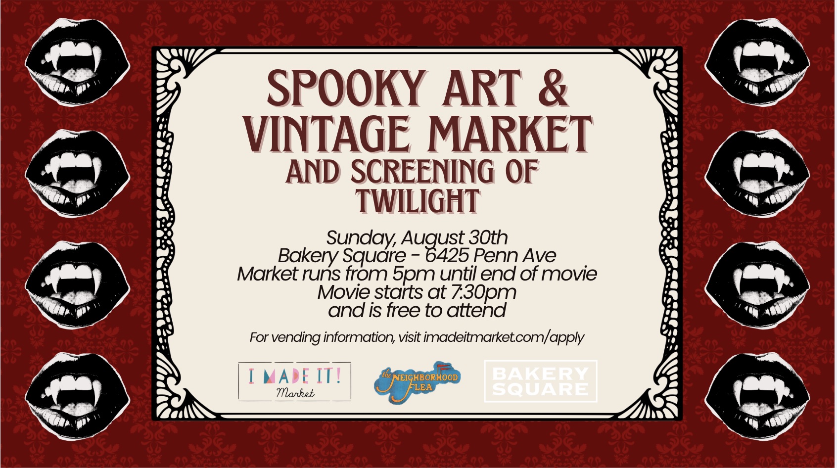 Bakery Square Spooky Art & Vintage Movie Night Market