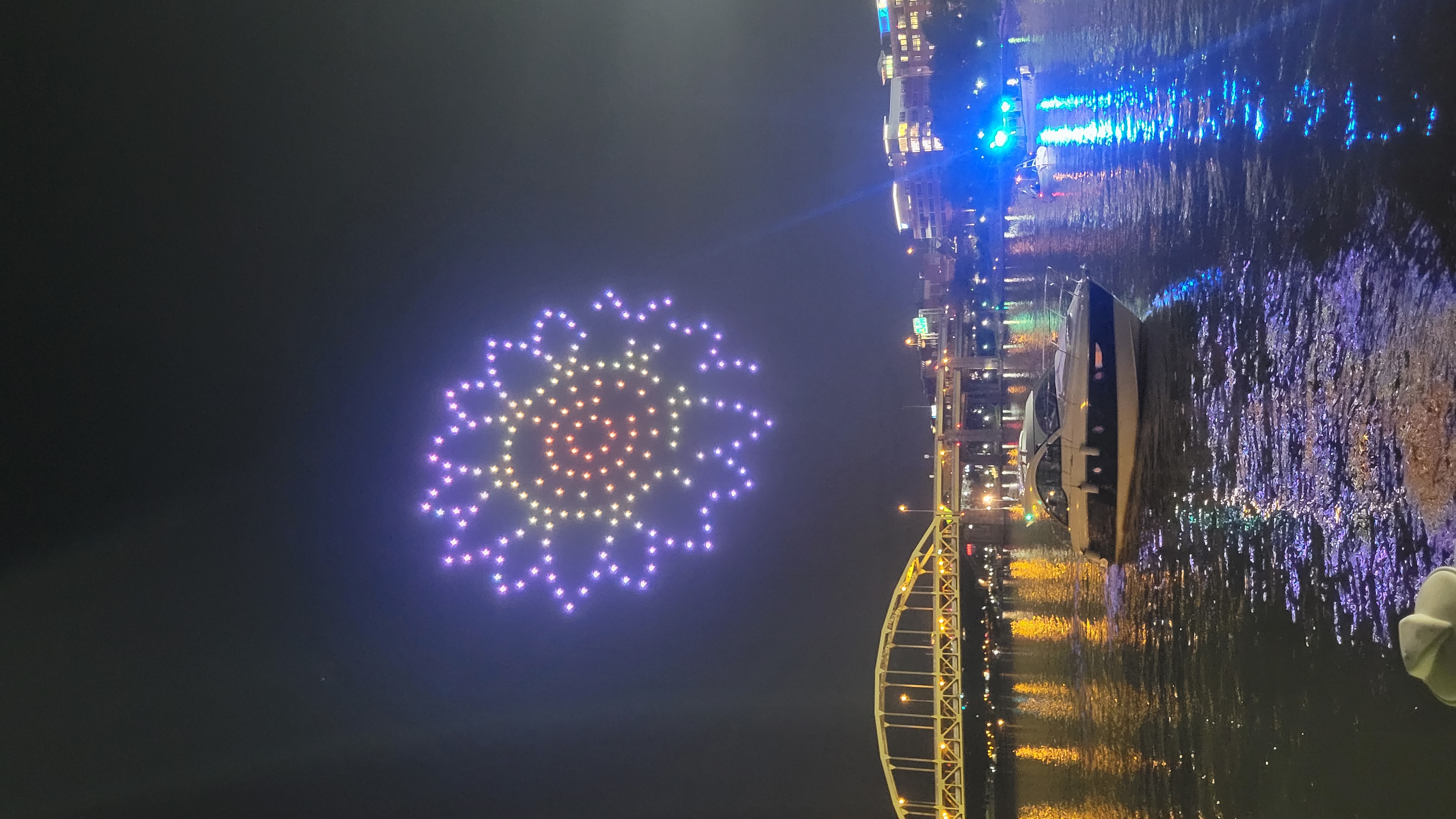 Pirate drone show from the Allegheny river
