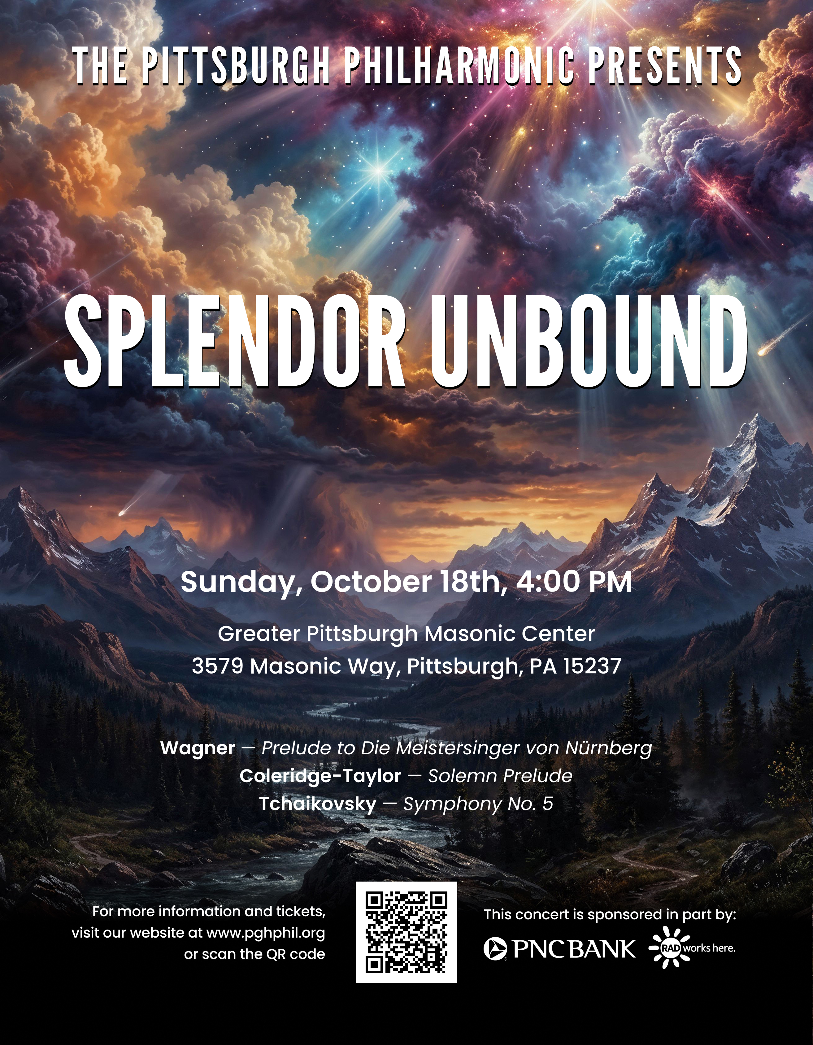 Pittsburgh Philharmonic Opens 51st Season with "Splendor Unbound"