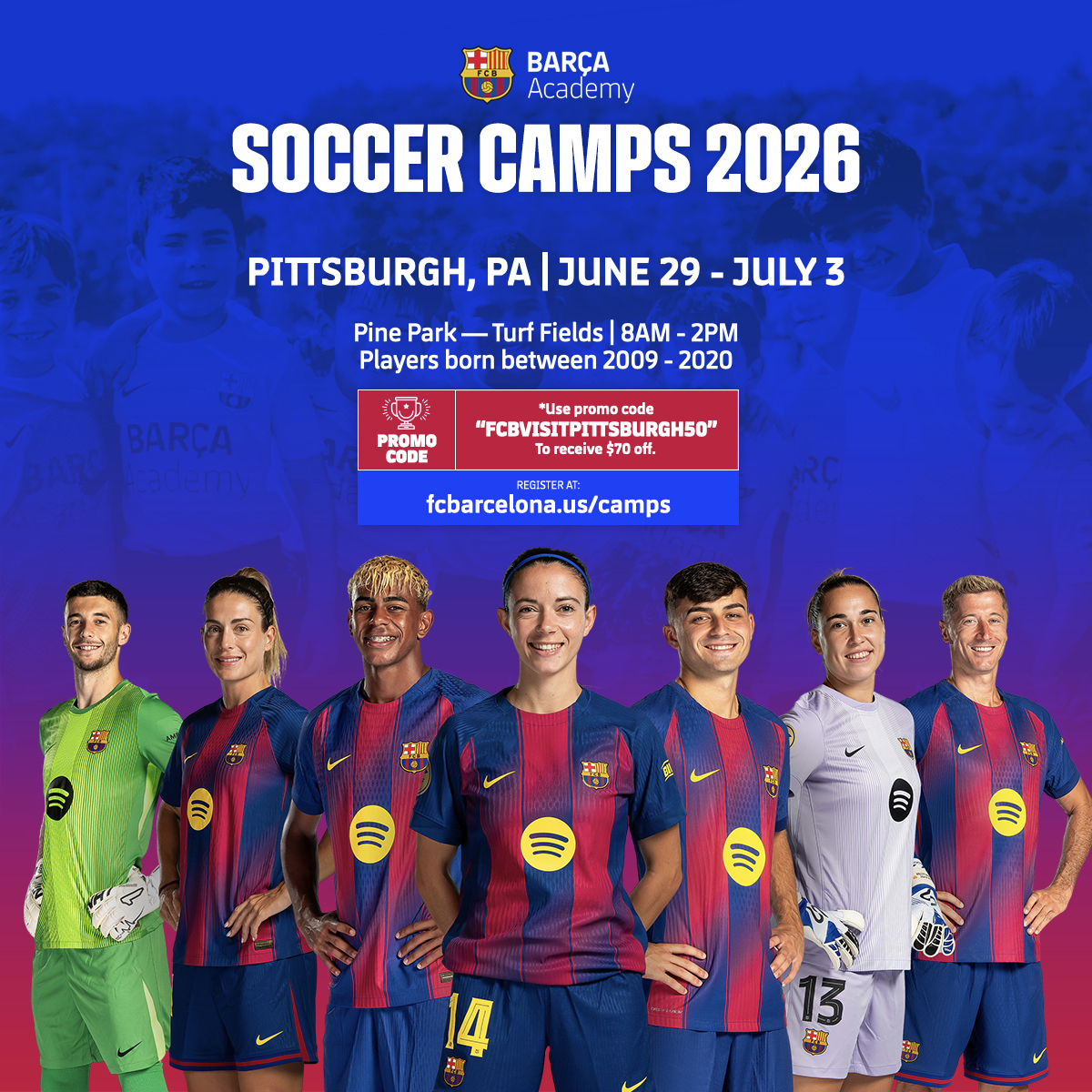 FC BARCELONA SOCCER CAMP - PITTSBURGH 2026