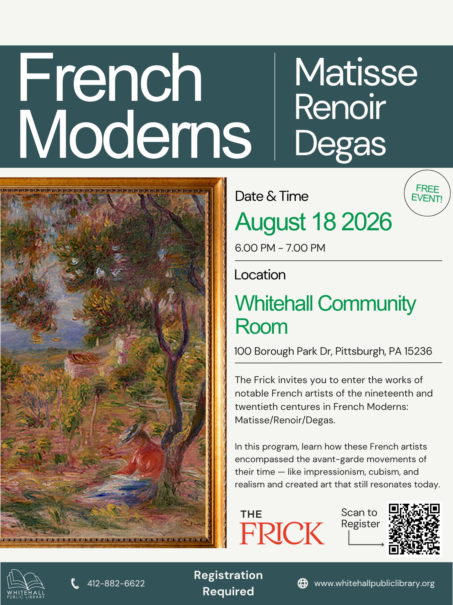 French Moderns presentation with The Frick
