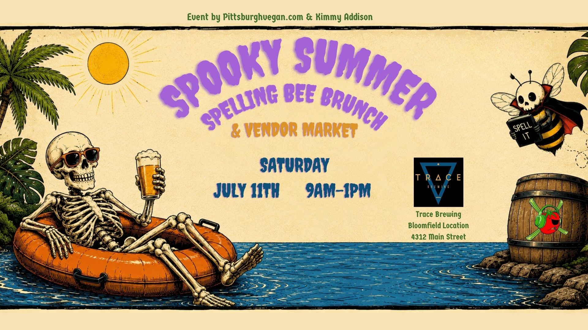 Spooky Summer Spelling Bee Brunch (And Vendor Market)