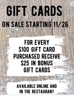 Henry’s Louisiana Grill – Gift Card Bonus