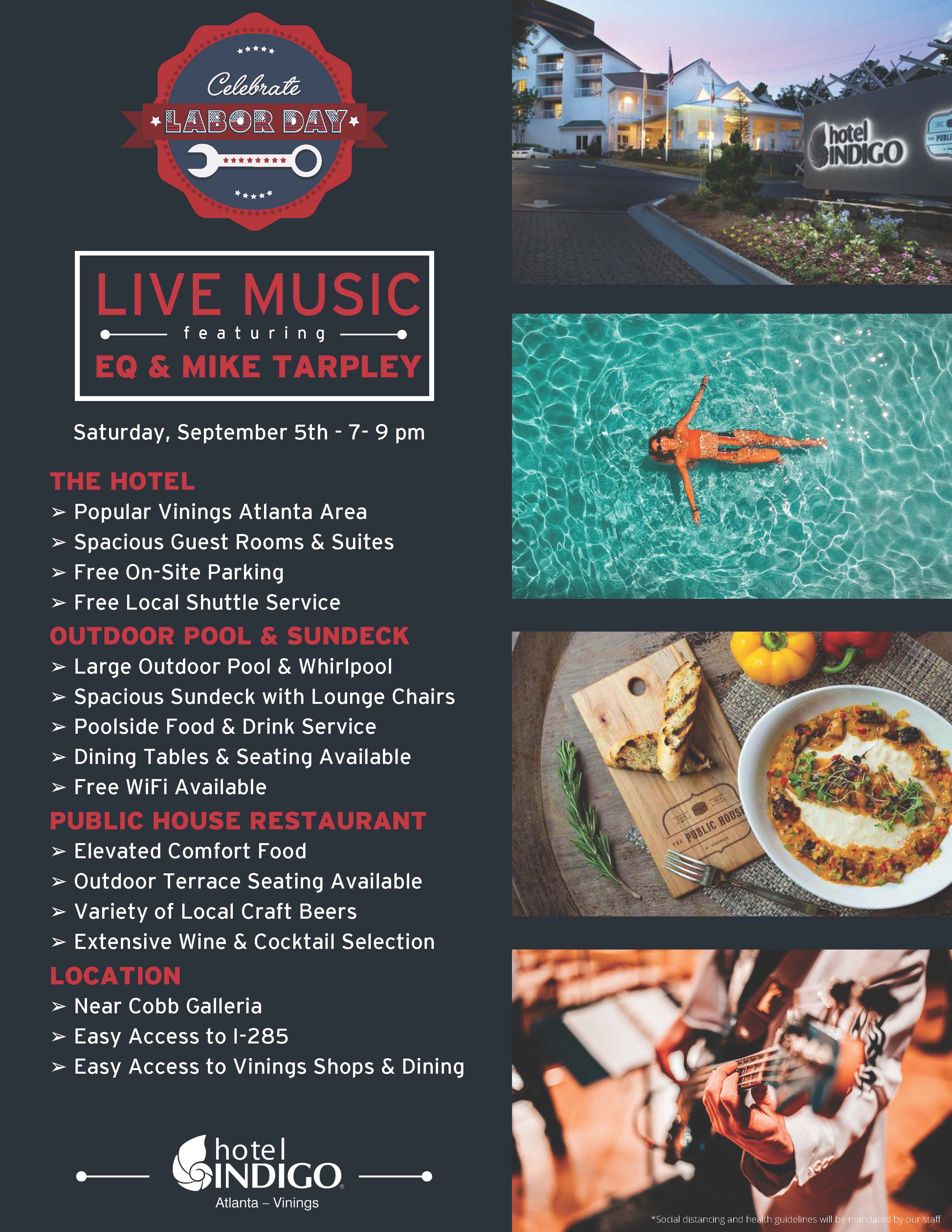 Live Jazz by the Pool at Hotel Indigo Vinings